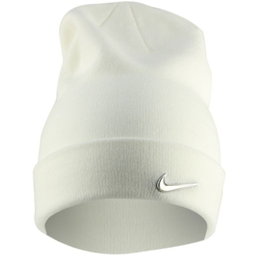 Biała czapka zimowa męska Nike 