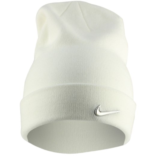 Biała czapka zimowa męska Nike