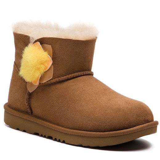 Buty zimowe dziecięce Ugg bez zapięcia wełniane 