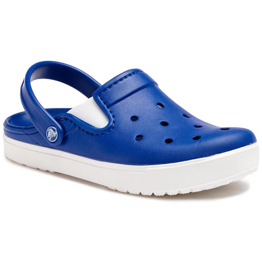 Klapki CROCS - City Lane Clog Cerulean Blue/White  Crocs 43.5 wyprzedaż eobuwie.pl 