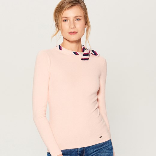 Mohito - Sweter z kokardą - Różowy  Mohito XS 