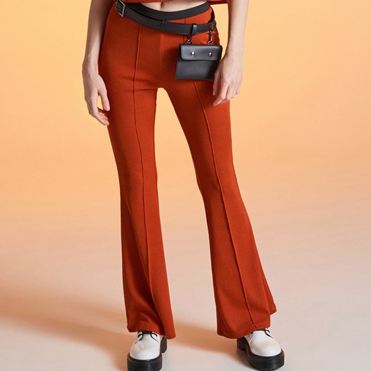 Spodnie damskie pomarańczowe Cropp 