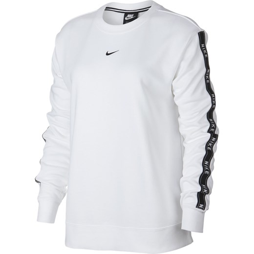 Bluza sportowa biała Nike z aplikacjami  
