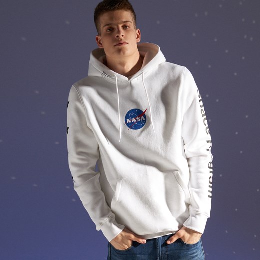 Cropp - Bluza Nasa - Biały  Cropp XL 