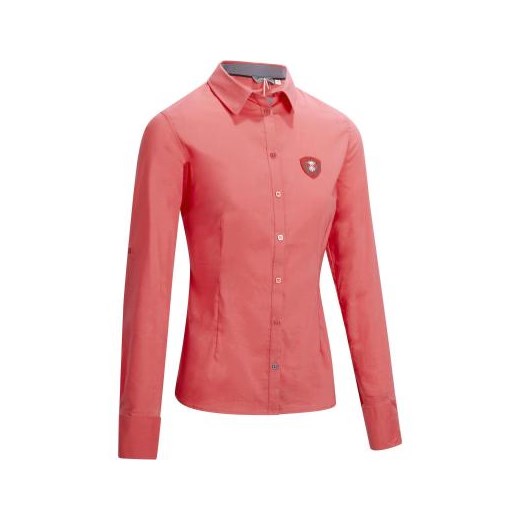 Bluzka sportowa różowa Okkso jesienna bez wzorów 