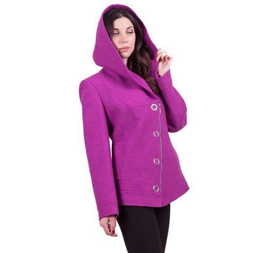 Płaszcz damski Sergio Cotti model 2-322 kolor wrzos / violet