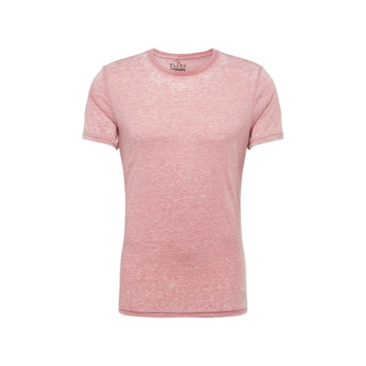 Różowy t-shirt męski Blend z krótkimi rękawami 