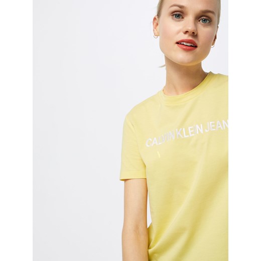 Calvin Klein bluzka damska z jerseyu z haftem 