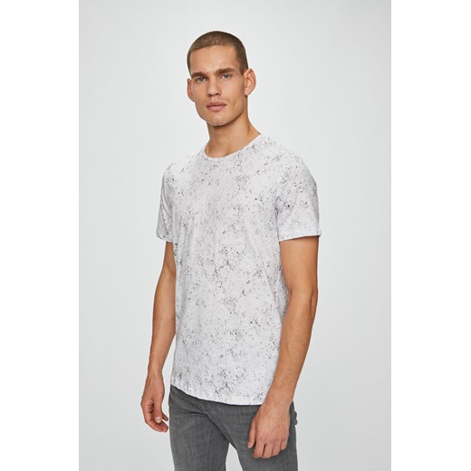 T-shirt męski Premium By Jack&jones biały z krótkim rękawem 