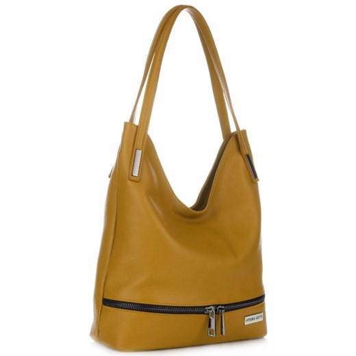 Shopper bag Vittoria Gotti bez dodatków elegancka matowa 