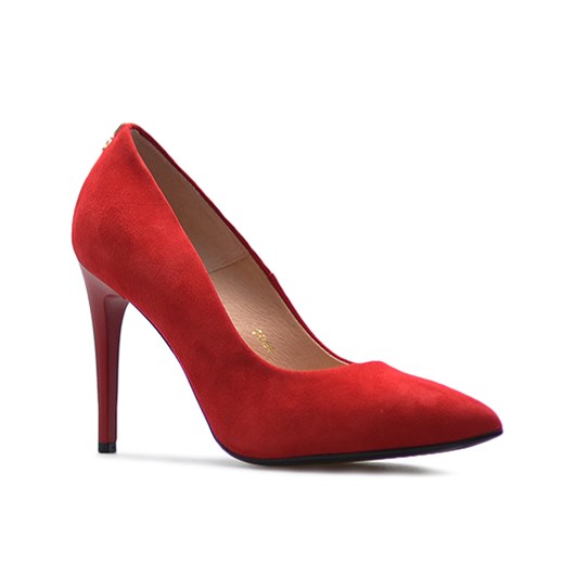 Czółenka Sala 7066/28 Czerwone zamsz ze sklepu Arturo-obuwie w kategorii Czółenka - zdjęcie 62533420