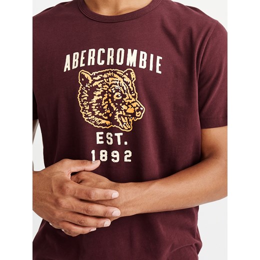 T-shirt męski Abercrombie & Fitch z krótkimi rękawami 