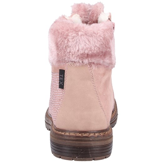 Buty zimowe dziecięce różowe Tom Tailor sznurowane 