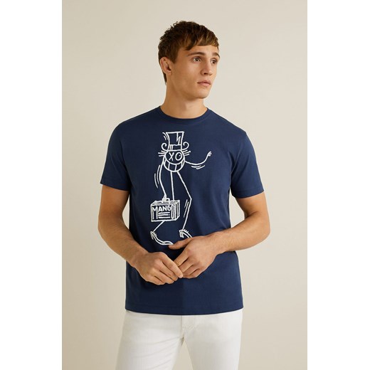 T-shirt męski Mango Man w stylu młodzieżowym 