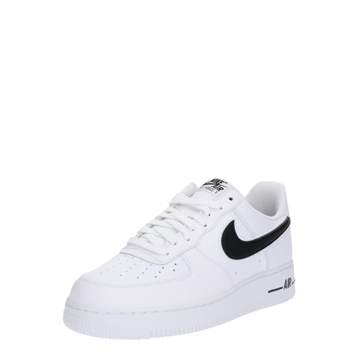 Białe buty sportowe męskie Nike Sportswear air force ze skóry młodzieżowe 