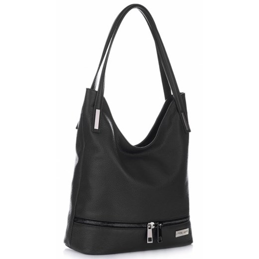 Shopper bag Vittoria Gotti duża na ramię matowa skórzana elegancka 