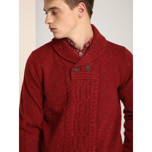 Czerwony sweter męski Top Secret 