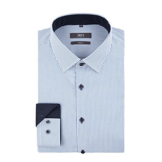 Koszula biznesowa o kroju modern fit ze wzorem w paski Jake*s  45/46 Peek&Cloppenburg 