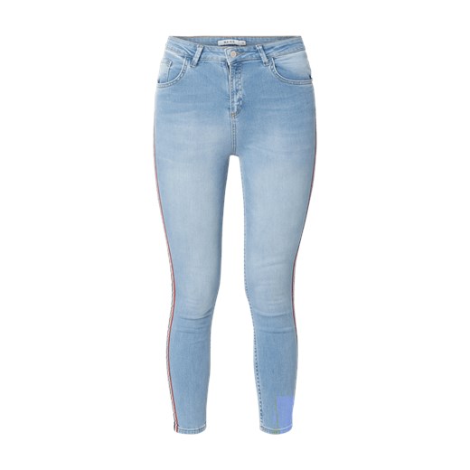 NA-KD jeansy damskie niebieskie w miejskim stylu bez wzorów 