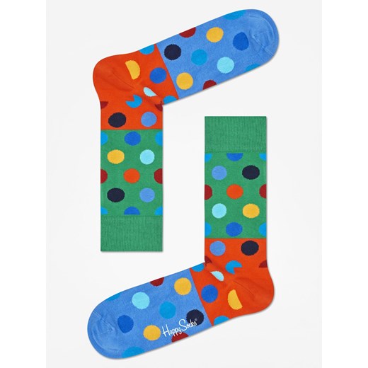 Skarpetki Happy Socks Big Dot Block (green/orange/blue)  Happy Socks 36-40 SUPERSKLEP