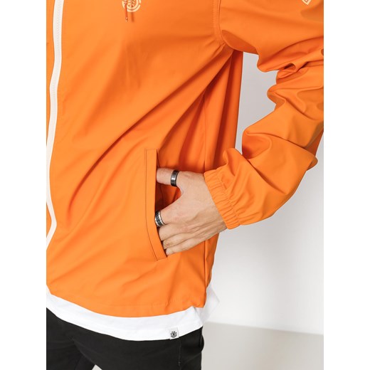 Pomarańczowy kurtka męska Element z poliestru bez wzorów 