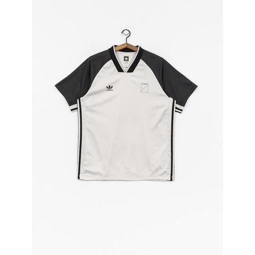Biała koszulka sportowa Adidas bez wzorów 