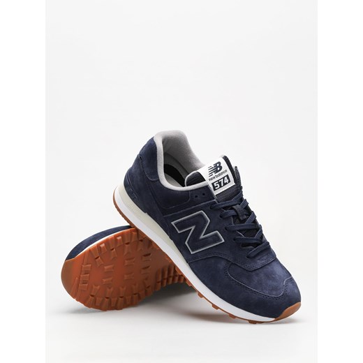 Niebieskie buty sportowe męskie New Balance new 575 z zamszu 