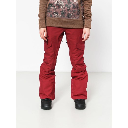 Czerwone spodnie sportowe Volcom na zimę 