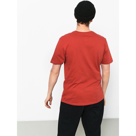T-shirt męski Burton młodzieżowy bawełniany czerwony 