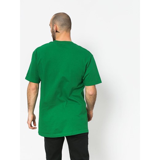 T-shirt męski Es na wiosnę zielony 