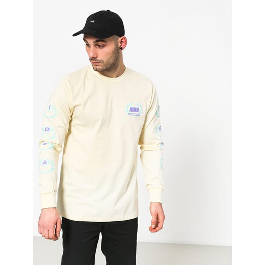T-shirt męski Koka żółty z długim rękawem