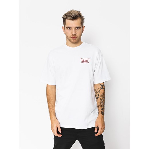 T-shirt męski Brixton z krótkim rękawem w stylu młodzieżowym 