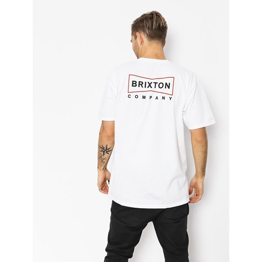 T-shirt męski Brixton z bawełny z krótkim rękawem 