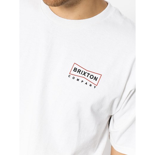 T-shirt męski Brixton z bawełny z krótkim rękawem na jesień 
