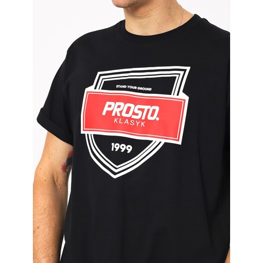 T-shirt męski Prosto. z napisem z krótkim rękawem bawełniany 