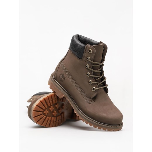 Workery damskie Timberland brązowe casualowe skórzane 