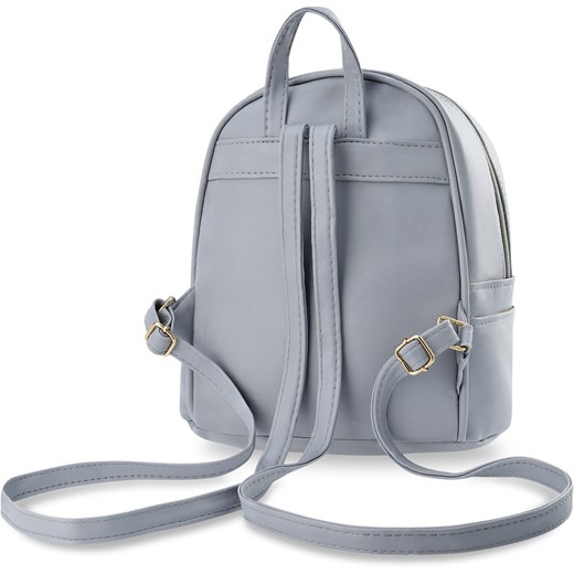 Uroczy plecaczek z kieszonką plecak młodzieżowy dziecięcy miś - czarny    world-style.pl