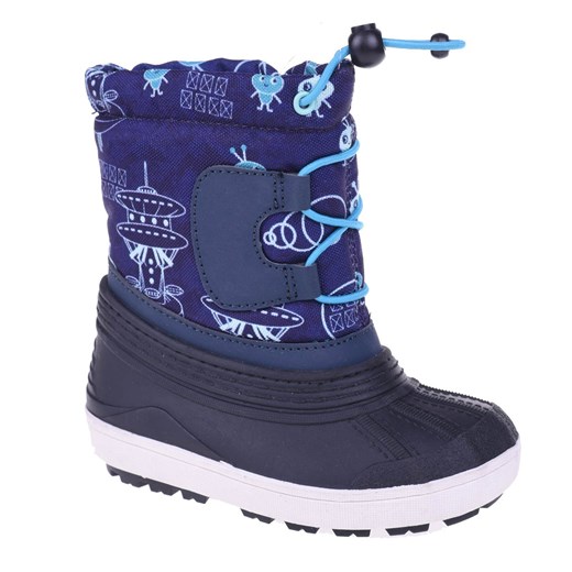 Buty zimowe dziecięce Hi-Tec śniegowce niebieskie sznurowane 