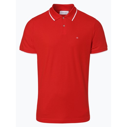 Calvin Klein - Męska koszulka polo, czerwony Calvin Klein  XXL vangraaf