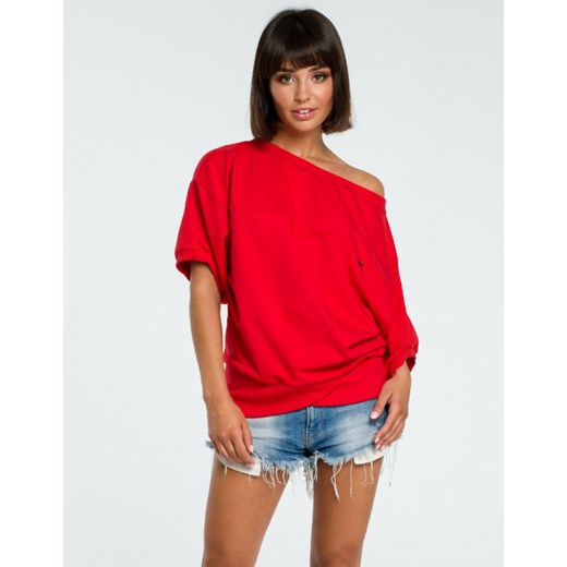 Bluza damska Be czerwona młodzieżowa krótka 