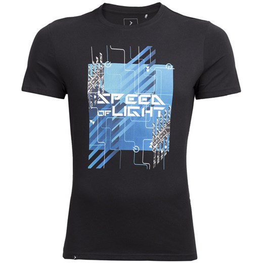 T-shirt męski  TSM607 - głęboka czerń Outhorn  XL promocyjna cena  