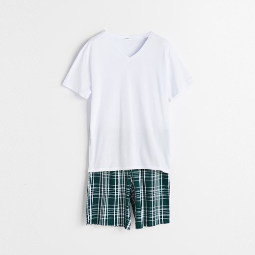 Reserved - Piżama z szortami - Biały  Reserved M 