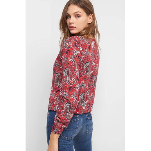 Bluzka damska ORSAY jesienna casualowa w abstrakcyjne wzory 