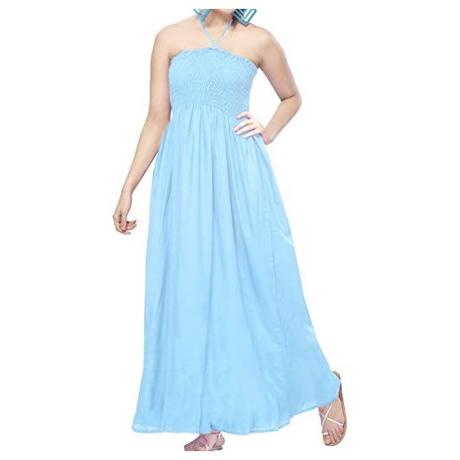 La leeladamen sukienka Opaque Lang -  sukienka wiązana błękitny