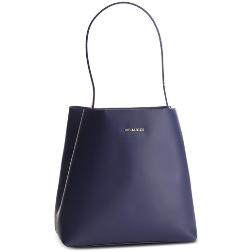 Shopper bag Bellucci elegancka niebieska duża 