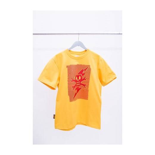 T-shirt męski żółty Pogo z krótkim rękawem 
