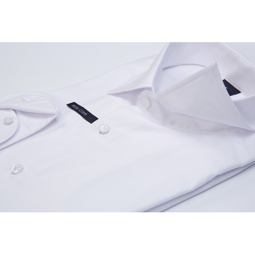 Koszula biała - kołnierzyk kent - body fit (wzrost 176-182)  Lanieri M Lanieri.pl