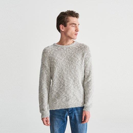 Reserved - Sweter ze strukturalnej dzianiny - Wielobarwn Reserved  L 