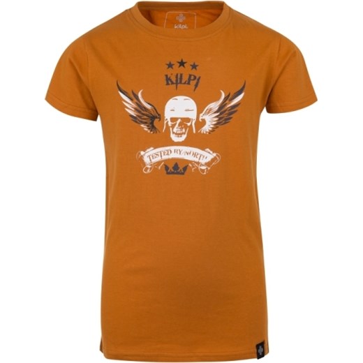 Chłopięca koszulka KILPI SKULL-JB pomarańczowa  Kilpi 146 Outdoorkurtki okazyjna cena 