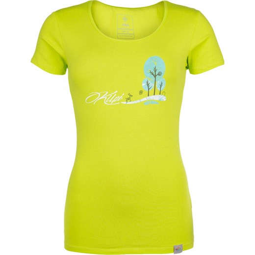 Damska koszulka bawełniana KILPI LIVI-W zielona Kilpi  38 okazja Outdoorkurtki 